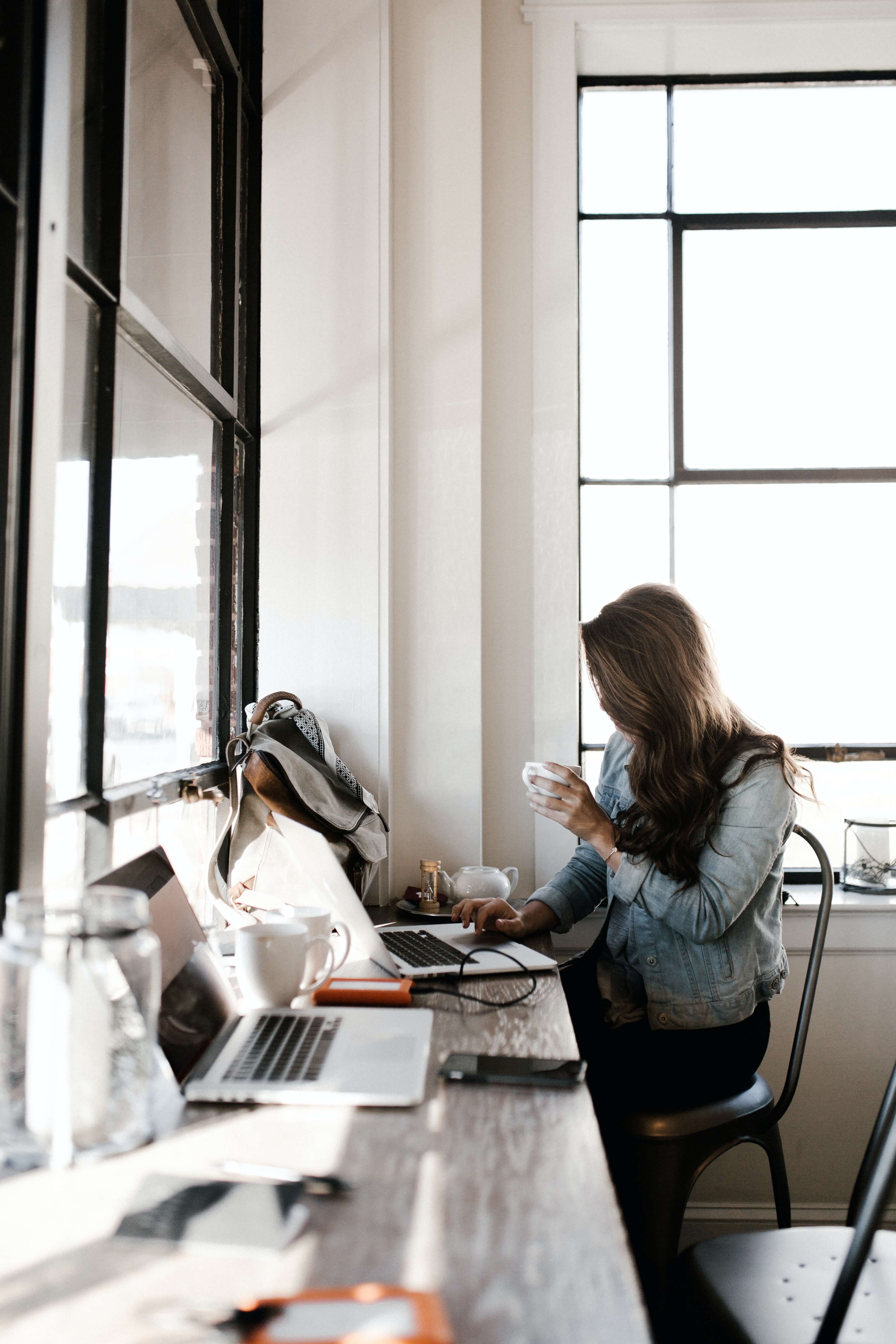 woman working