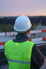  Construction worker on roof.