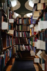 Library full of books